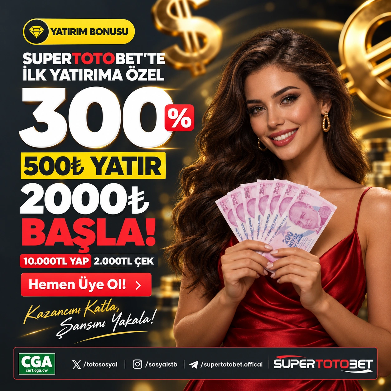 SüperTotoBet güncel bonus görseli